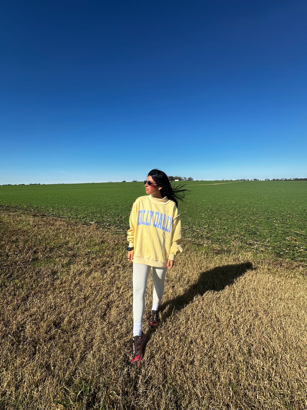 Dilly Dally Mockneck Sweatshirt (yellow)