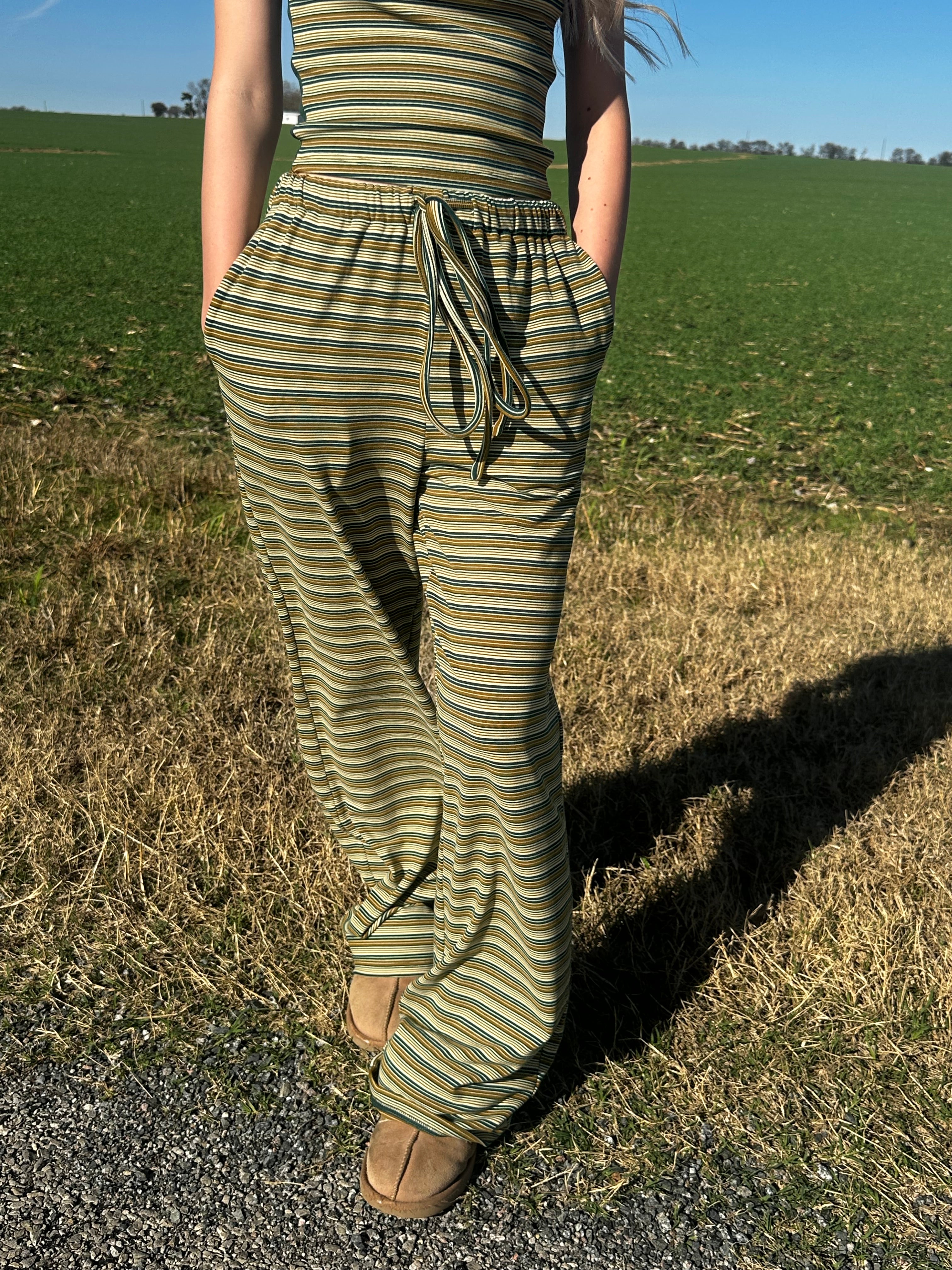 Hazel Striped Pants