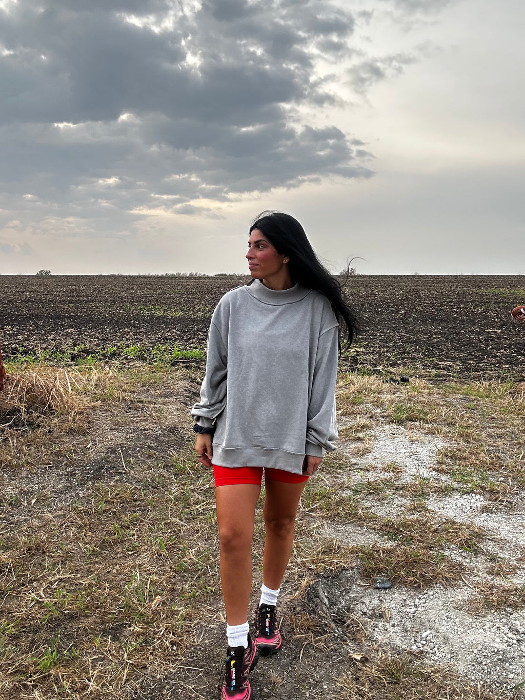 Kinsley Mockneck Sweatshirt (grey)