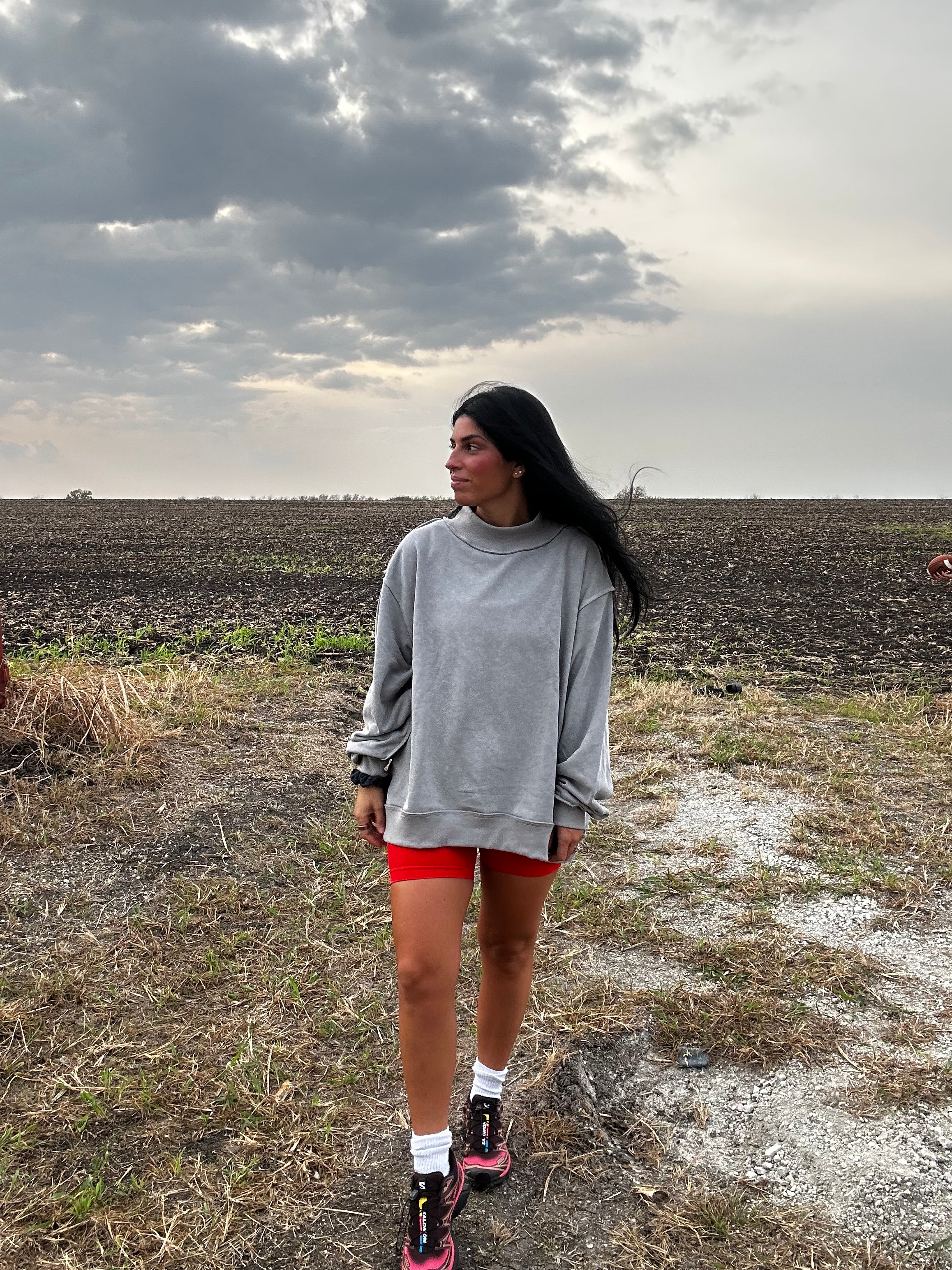 Kinsley Mockneck Sweatshirt (grey)