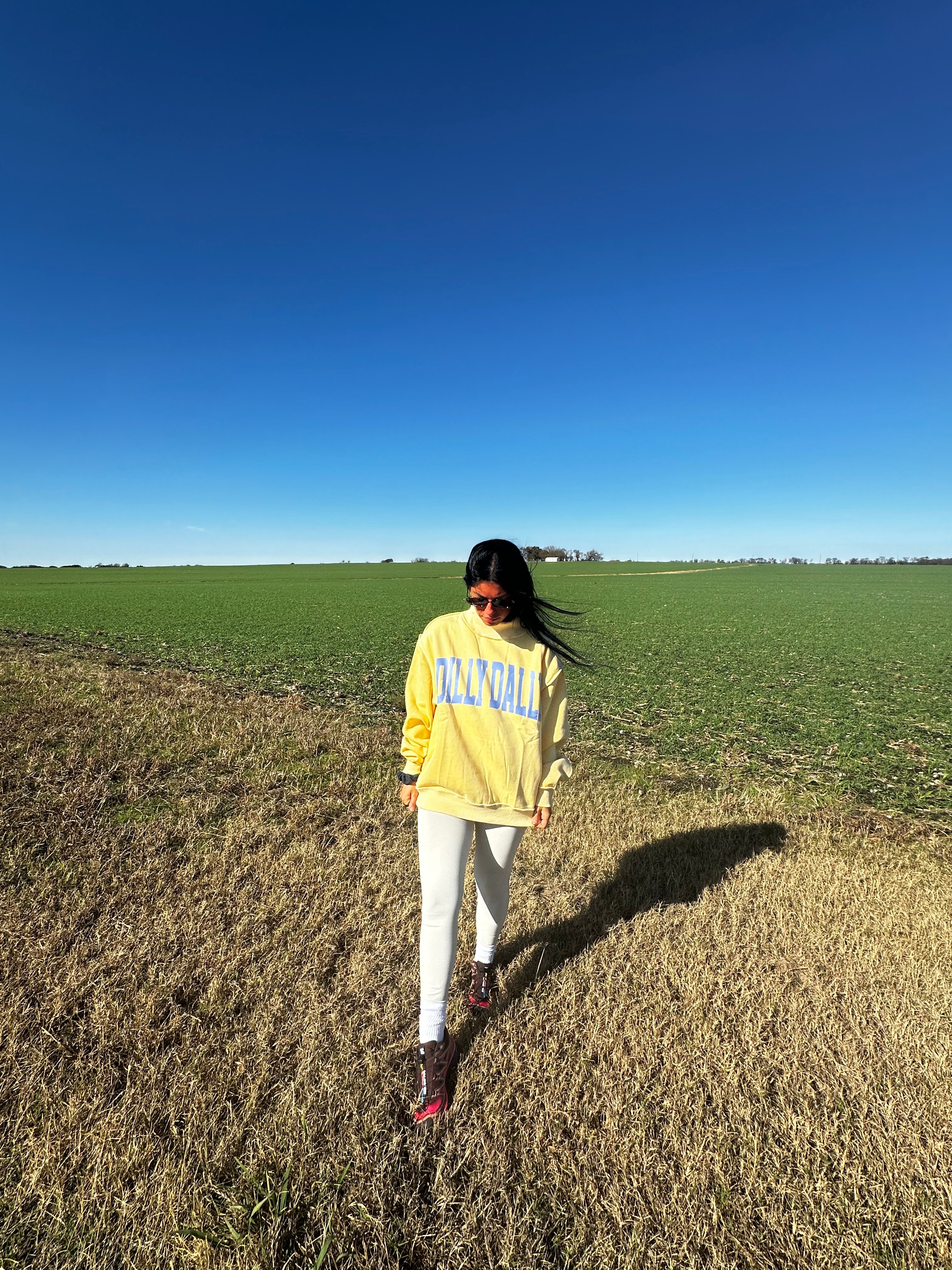 Dilly Dally Mockneck Sweatshirt (yellow)