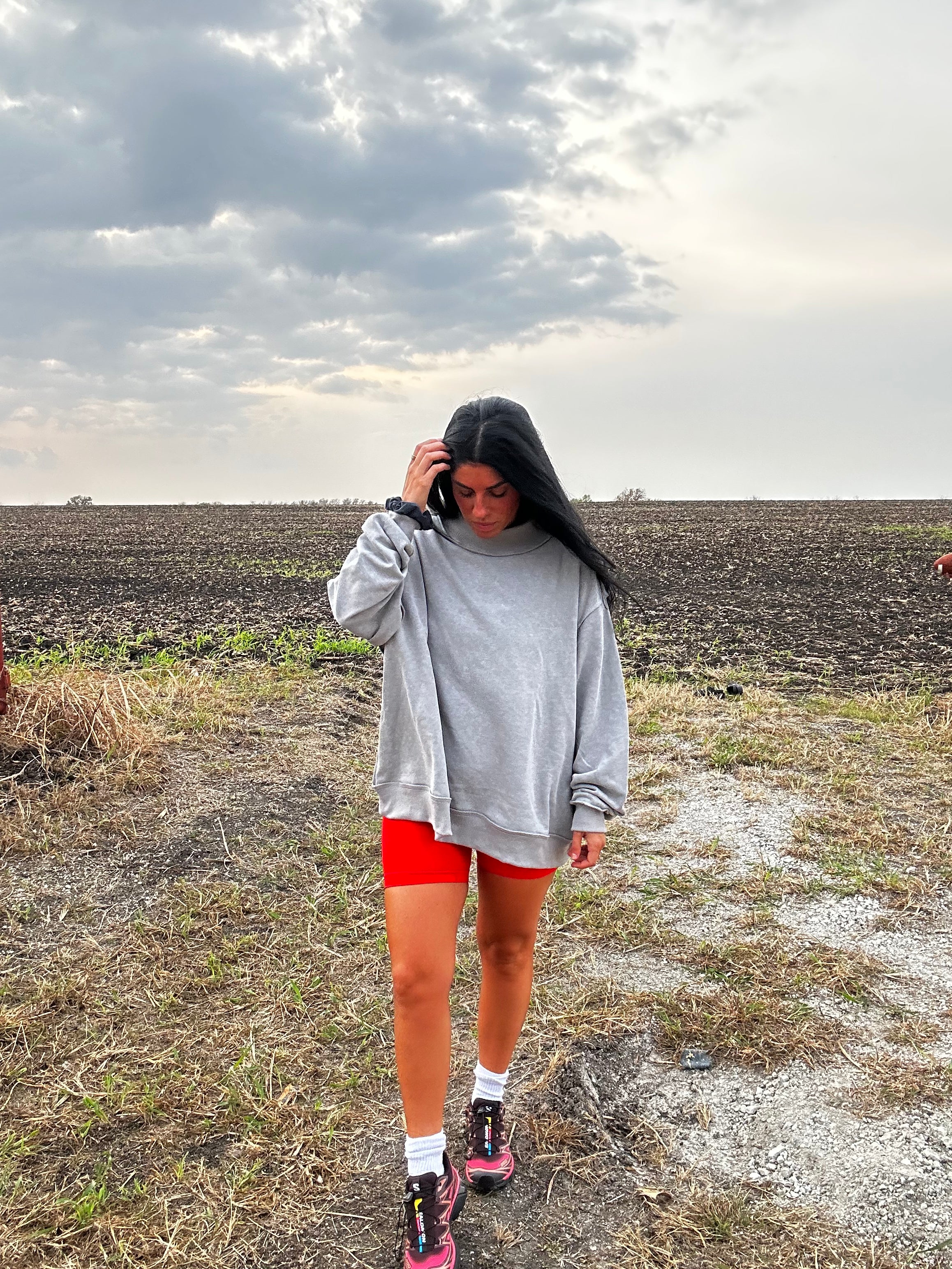 Kinsley Mockneck Sweatshirt (grey)