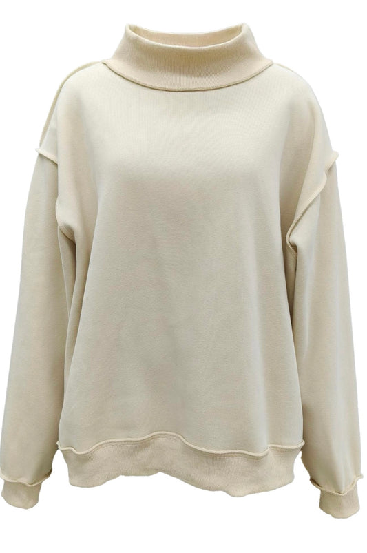 Mockneck Sweatshirt (cream)
